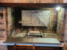 Load image into Gallery viewer, Wall Mount KS54 Braai Plate 54 hole Kit with 2 x 430SS grids (855mmx550mm)
