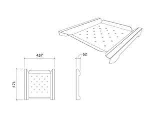 Wall Mount Braai: FIRE PLATE