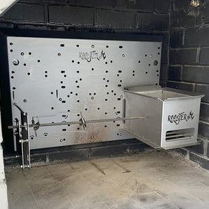 Wall Mount Braai: Fire Box ROTISSERIE MOUNT